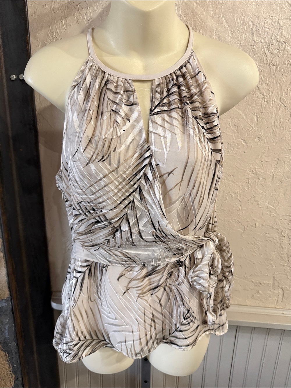 White House Black Market Soft Cream Blouse